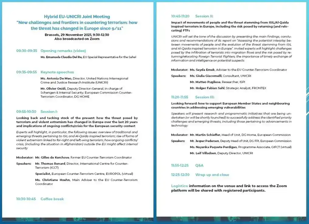 EU UNICRI Agensa Terrorism