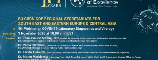 4th Webinar EU CBRN CoE (Covid-19)